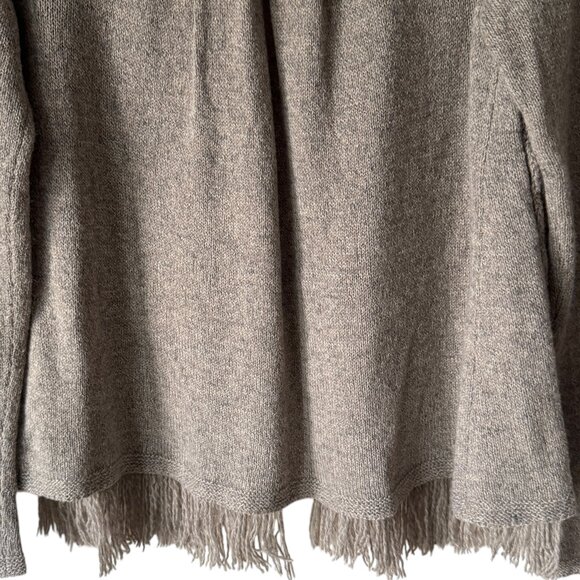 Sleeping On Snow Sm Folklore Embroidered Cardigan Sweater Grey Open Front Boho - Picture 7 of 16